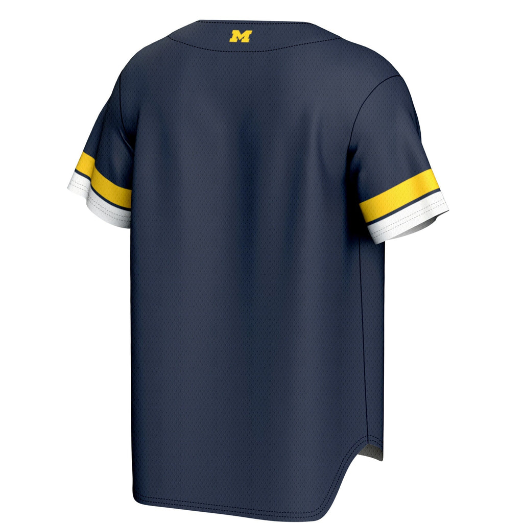 Navy Michigan Wolverines Spirit Baseball Jersey