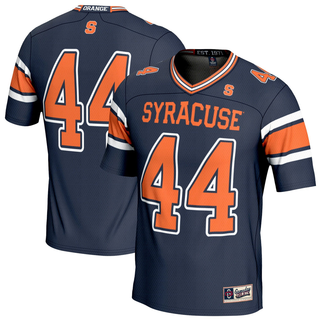 Navy #44 Syracuse Orange Lightweight Collegiate Football Fashion Jersey