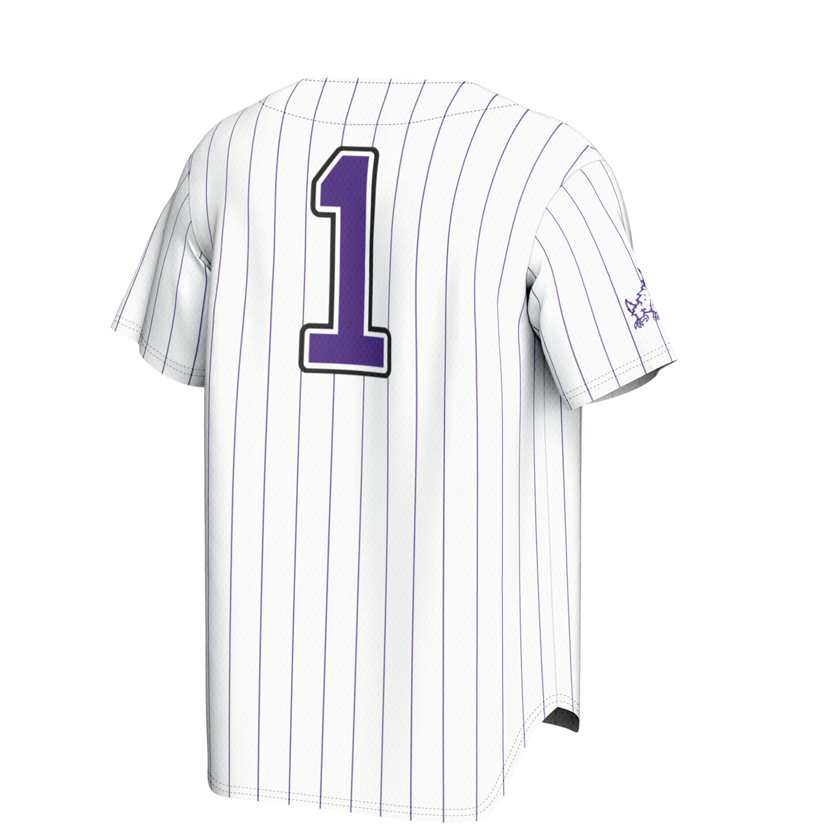 White TCU Horned Frogs Lightweight Collegiate Baseball Fashion Jersey