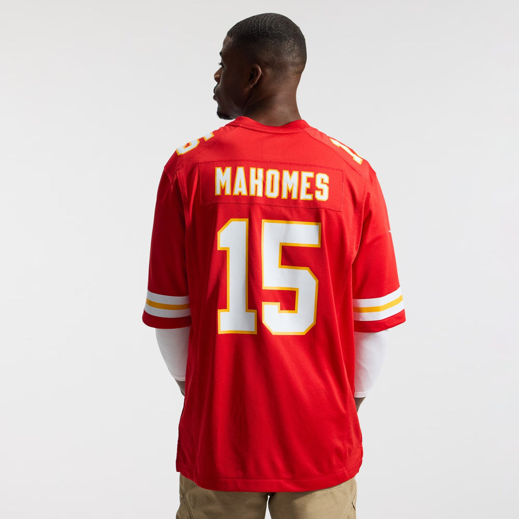 Kansas City Chiefs Patrick Mahomes Red Game Football Jersey