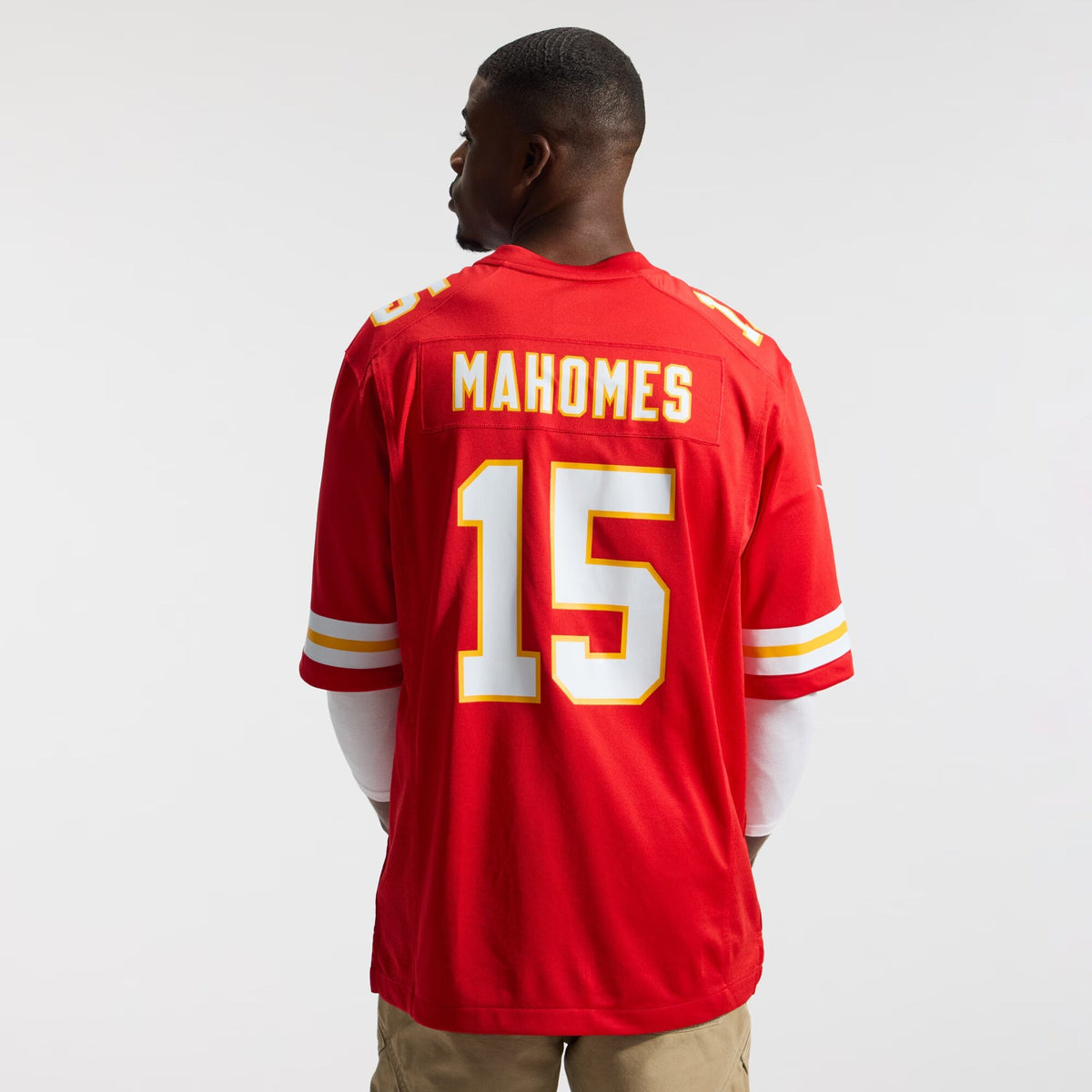 Kansas City Chiefs Patrick Mahomes Red Game Football Jersey