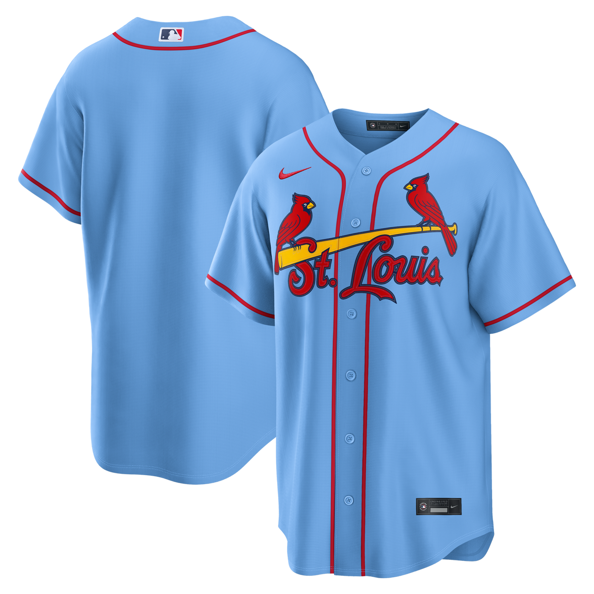 St. Louis Cardinals Light Blue Alternate Replica Baseball Jersey