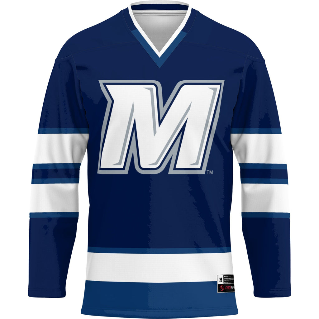 Monmouth Hawks Hockey Jersey - Navy