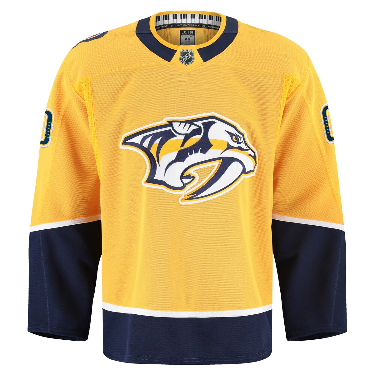 Nashville Predators Gold Home Pro Custom Jersey