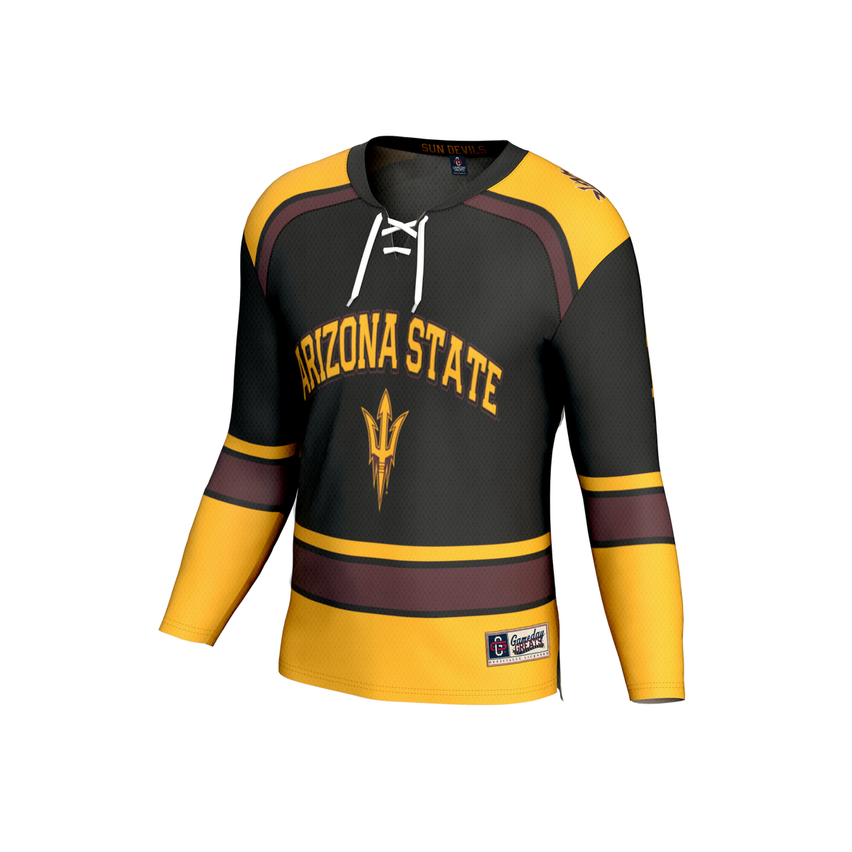 Arizona State Sun Devils Lightweight Hockey Fashion Jersey - Black