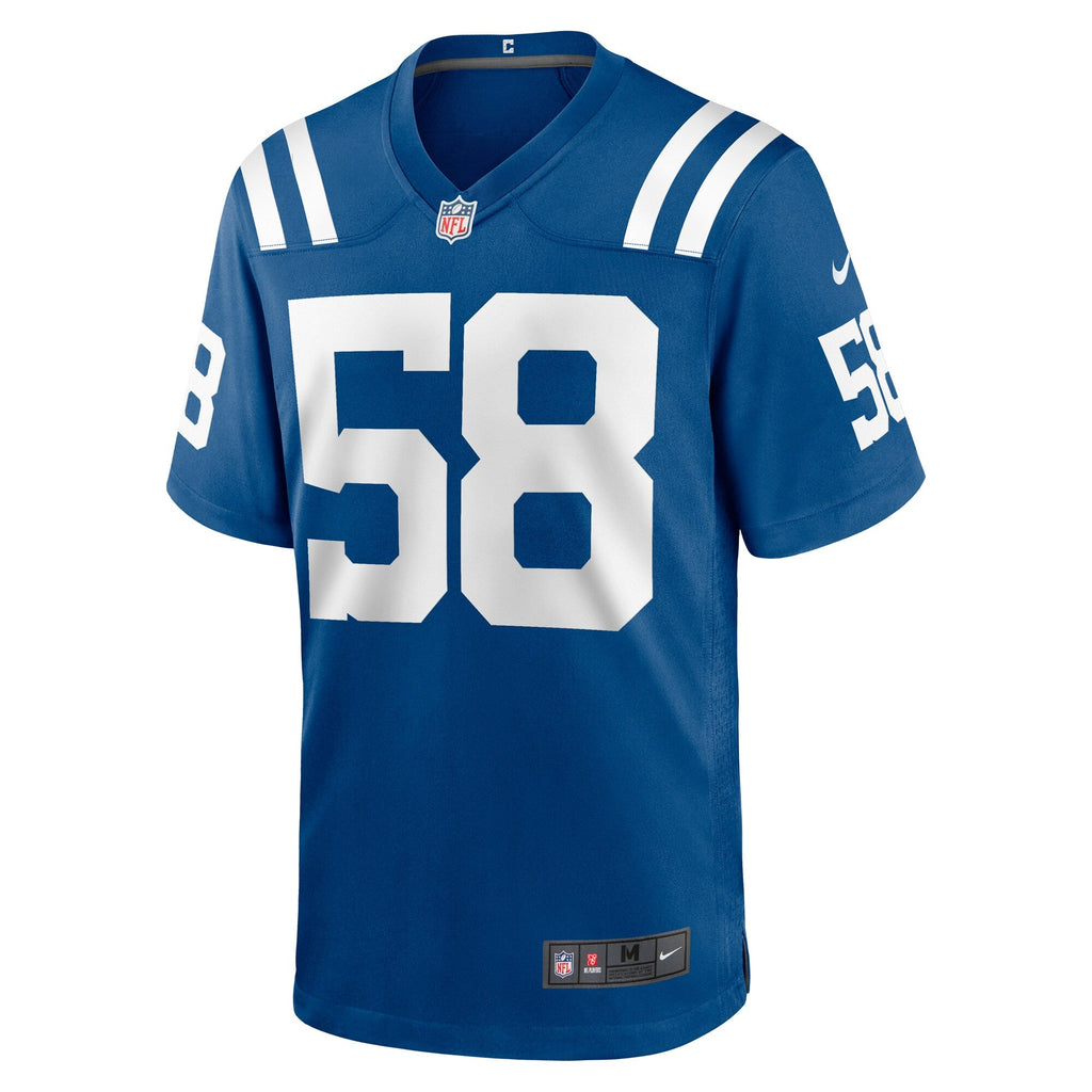 Indianapolis Colts Austin Ajiake Royal Game Football Jersey
