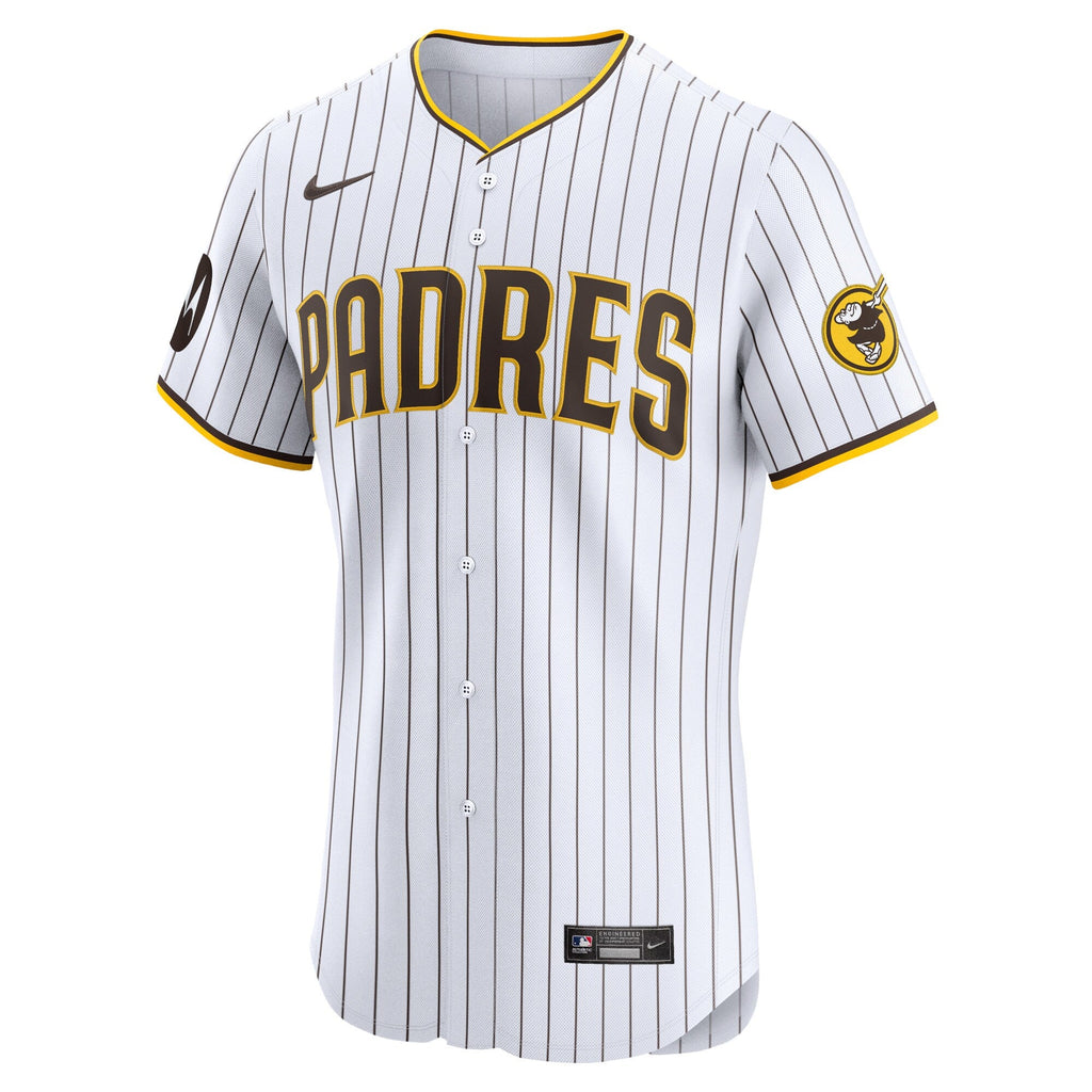 San Diego Padres Tony Fernández White Home Elite Sponsor Patch Player Baseball Jersey