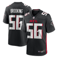 Atlanta Falcons Keith Brooking Black Game Retired Player Football Jersey