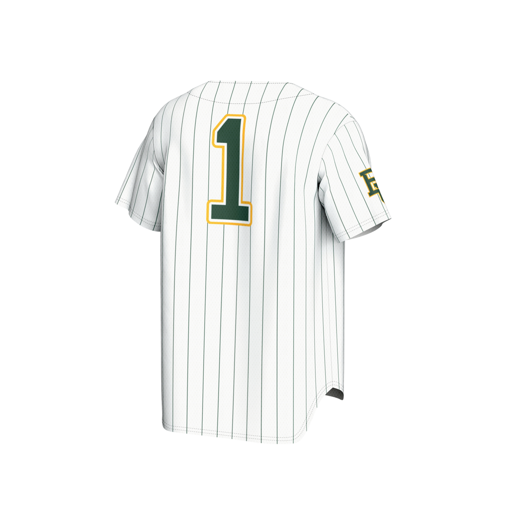#1 Baylor Bears Lightweight Baseball Fashion Jersey - White