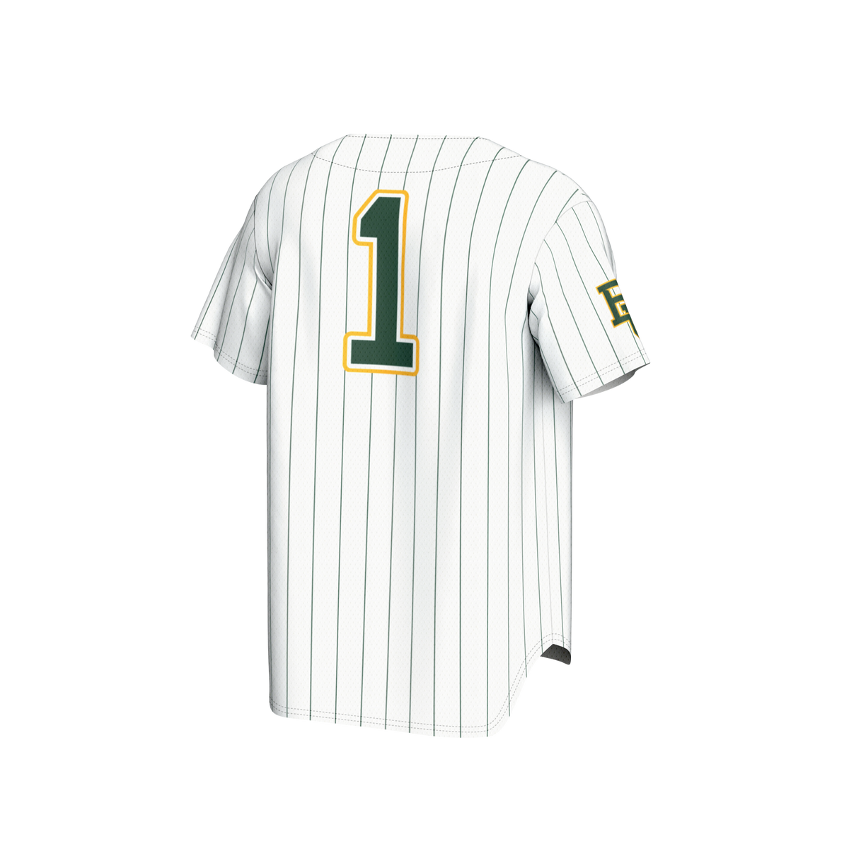 #1 Baylor Bears Lightweight Baseball Fashion Jersey - White