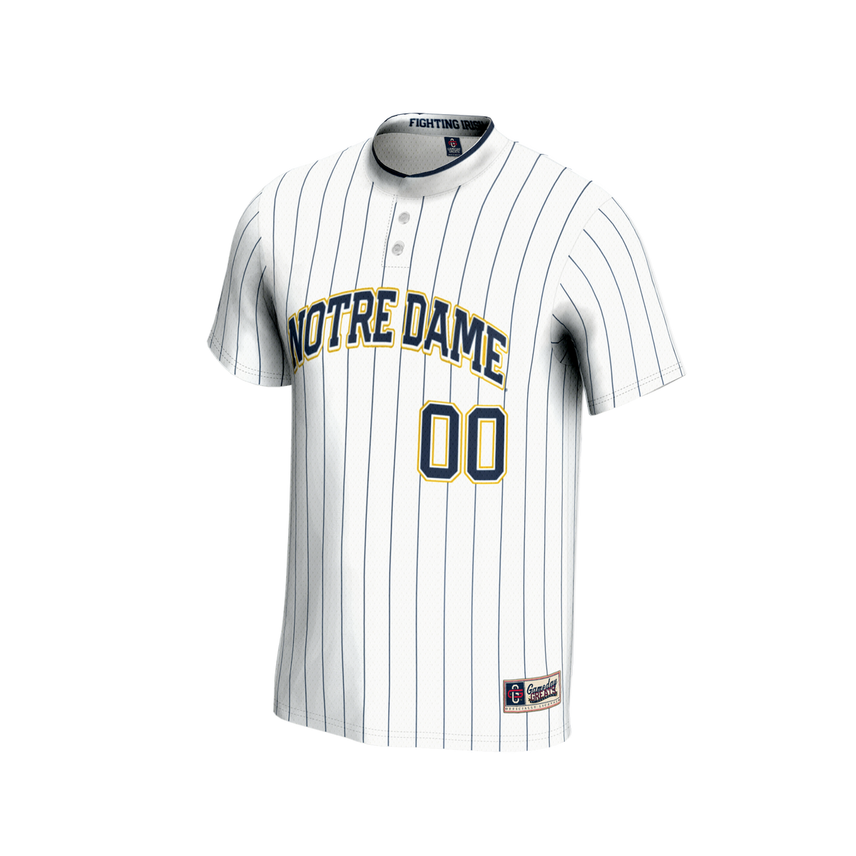 Notre Dame Fighting Irish NIL Pick-A-Player Lightweight Softball Jersey - White