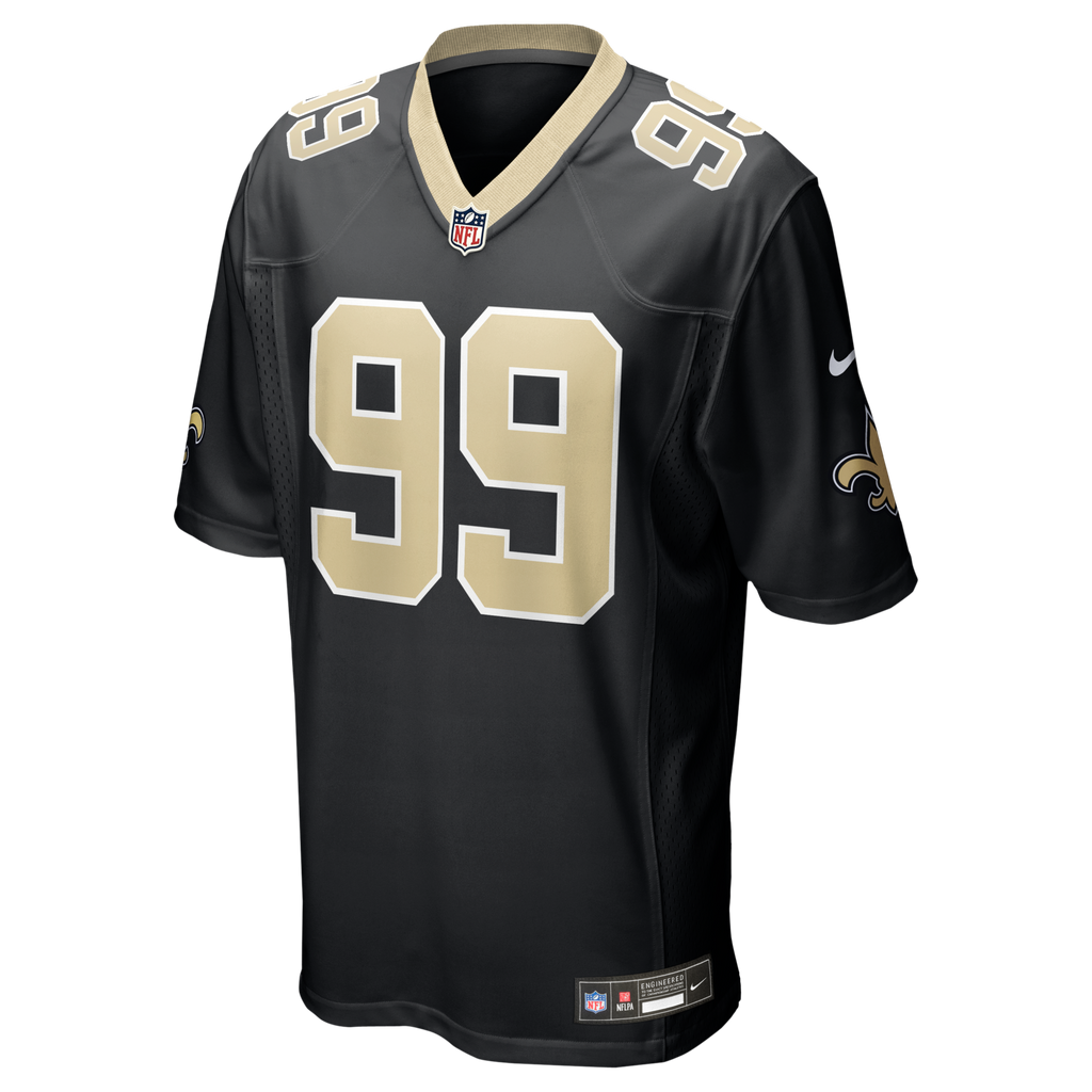 New Orleans Saints Chase Young Black Game Football Jersey