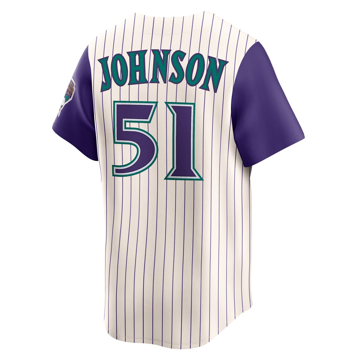 Arizona Diamondbacks Randy Johnson Cream Throwback Cooperstown Collection Limited Baseball Jersey