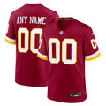 Washington Commanders Burgundy Custom Game Football Jersey