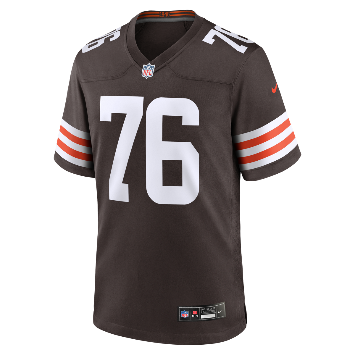 Cleveland Browns Lou Groza Brown Game Retired Player Football Jersey