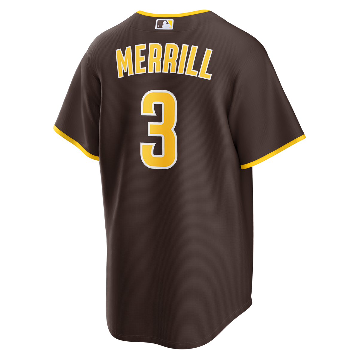 San Diego Padres Jackson Merrill Brown Road Replica Baseball Jersey