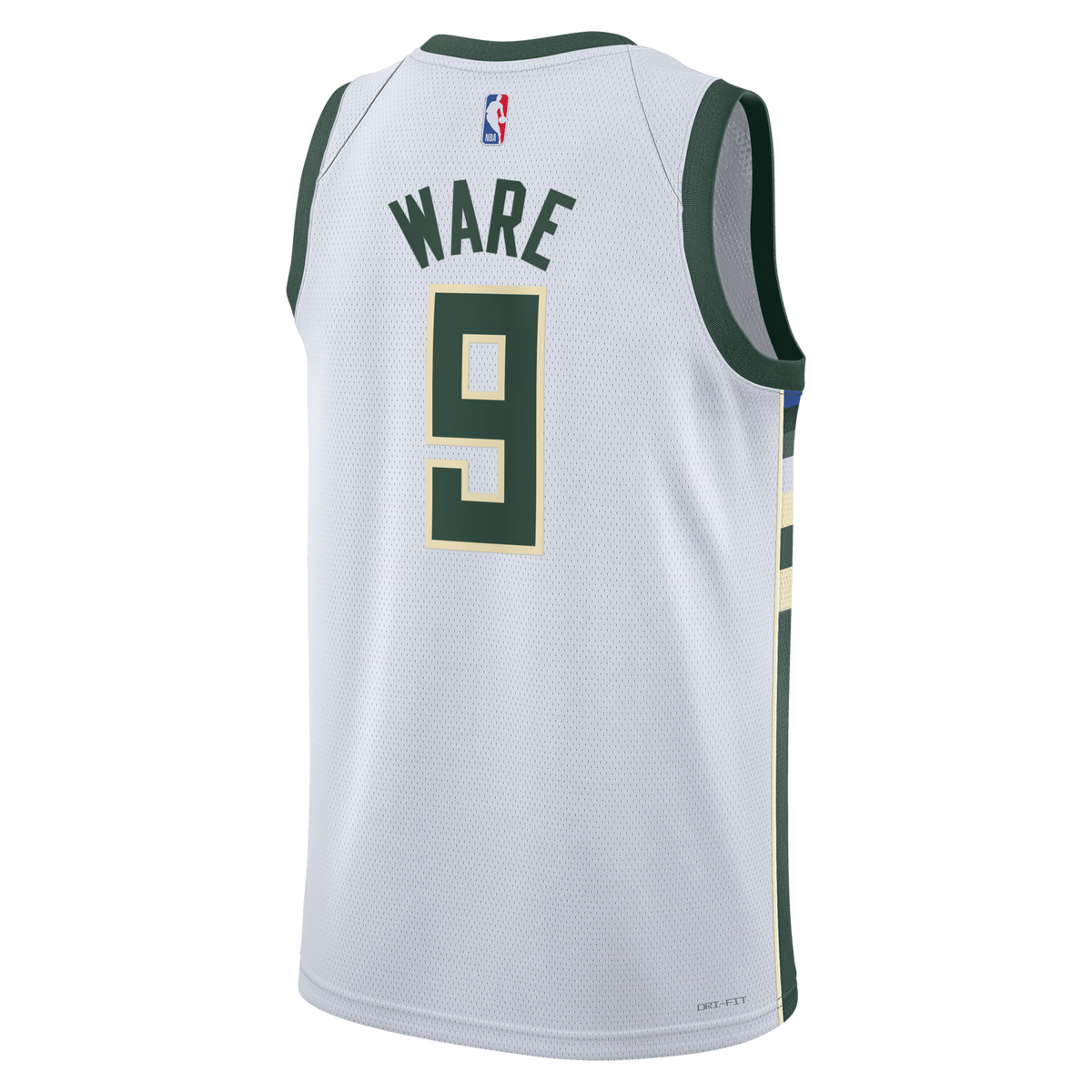 Milwaukee Bucks Association Edition Swingman Jersey - White - Kel'el Ware