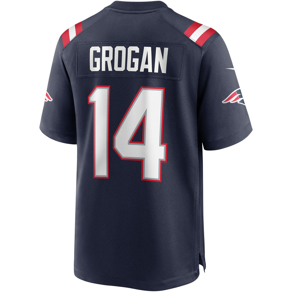 New England Patriots Steve Grogan Navy Game Retired Player Football Jersey