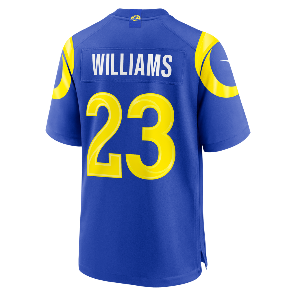 Los Angeles Rams Kyren Williams Royal Team Game Player Football Jersey