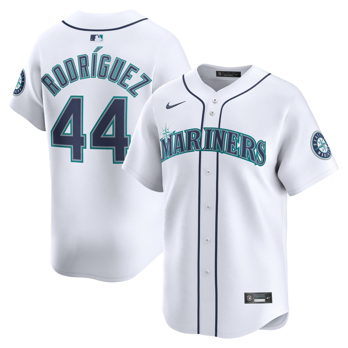 Seattle Mariners Julio Rodríguez White Home Limited Player Baseball Jersey