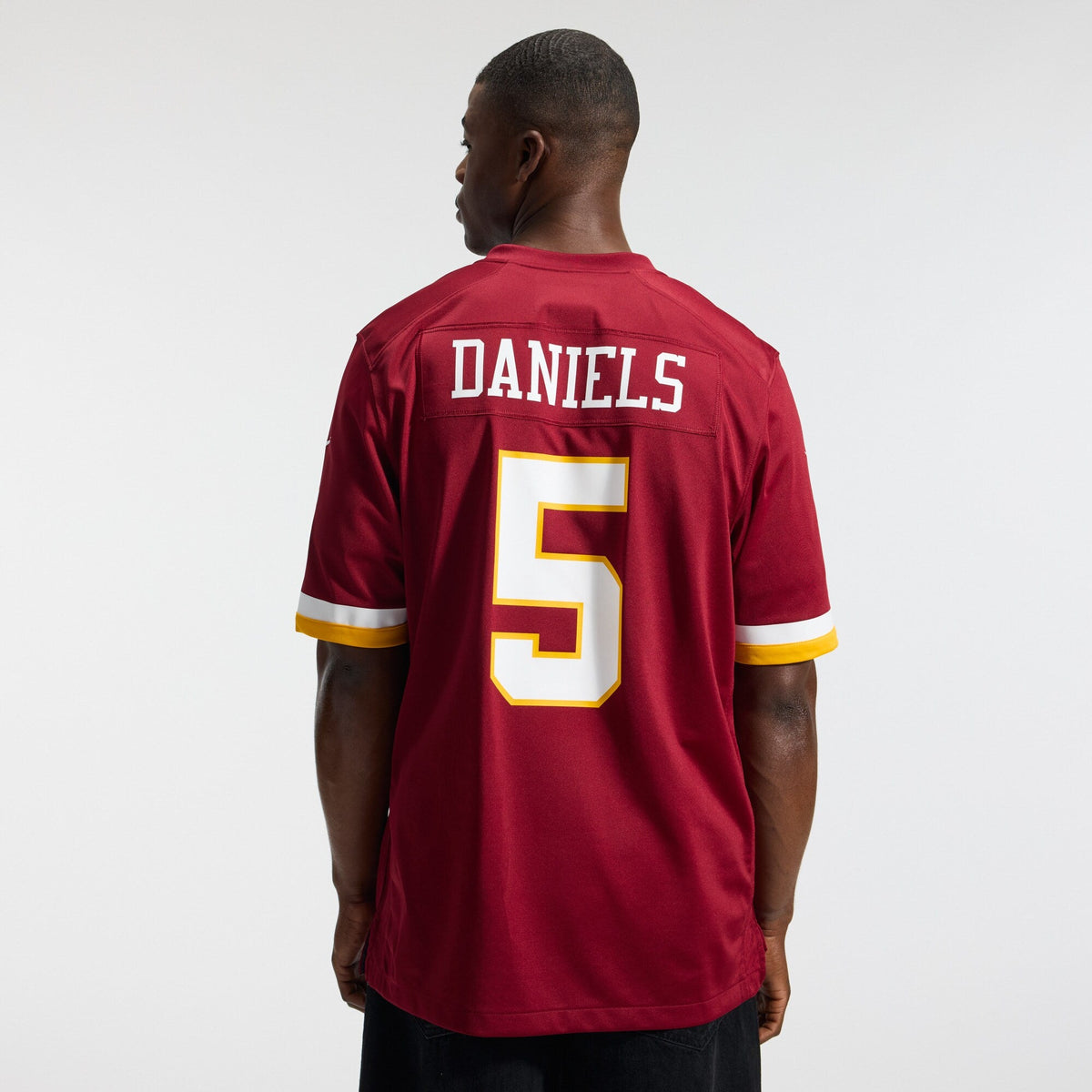 Washington Commanders Jayden Daniels Burgundy Game Football Jersey