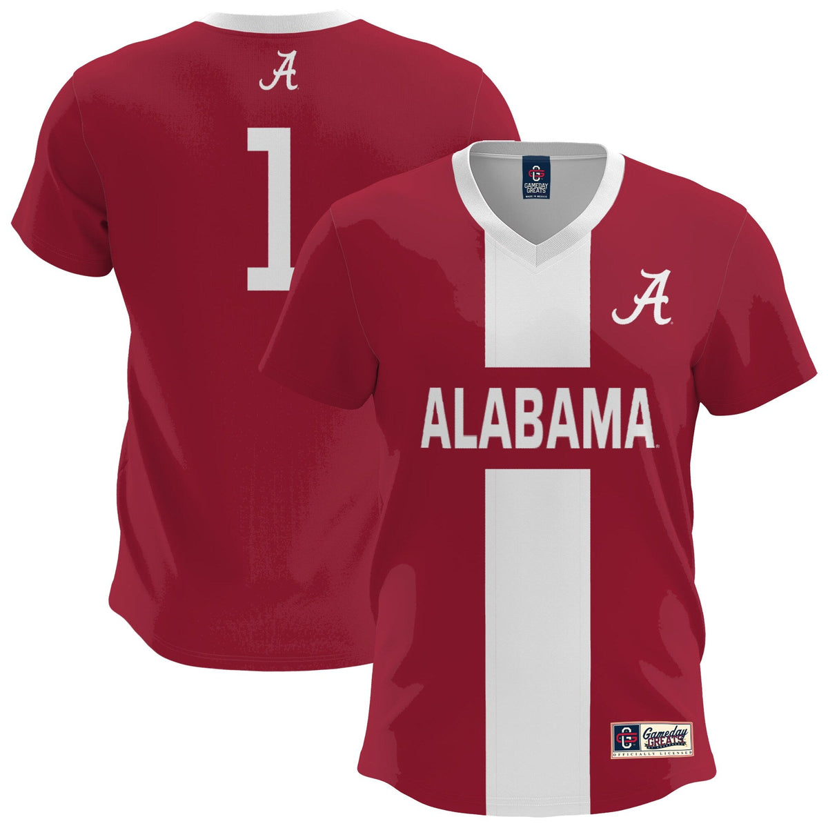 Alabama Crimson Tide Lightweight Soccer Fashion Jersey - Crimson