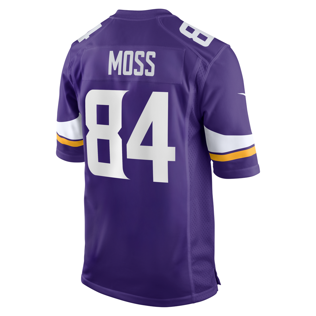 Minnesota Vikings Randy Moss Purple Game Retired Player Football Jersey