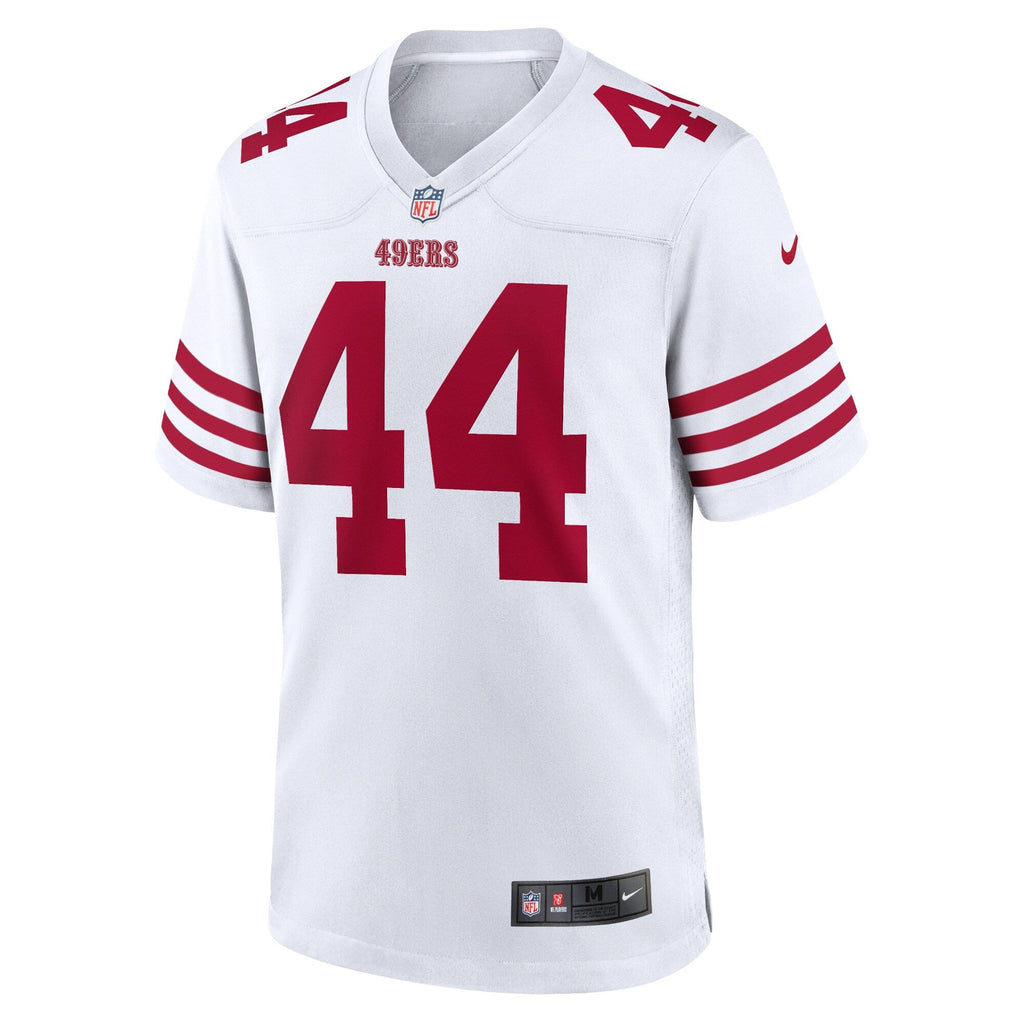 San Francisco 49ers Kyle Juszczyk White Player Game Football Jersey