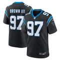 Carolina Panthers Bobby Brown III Black Team Game Football Jersey