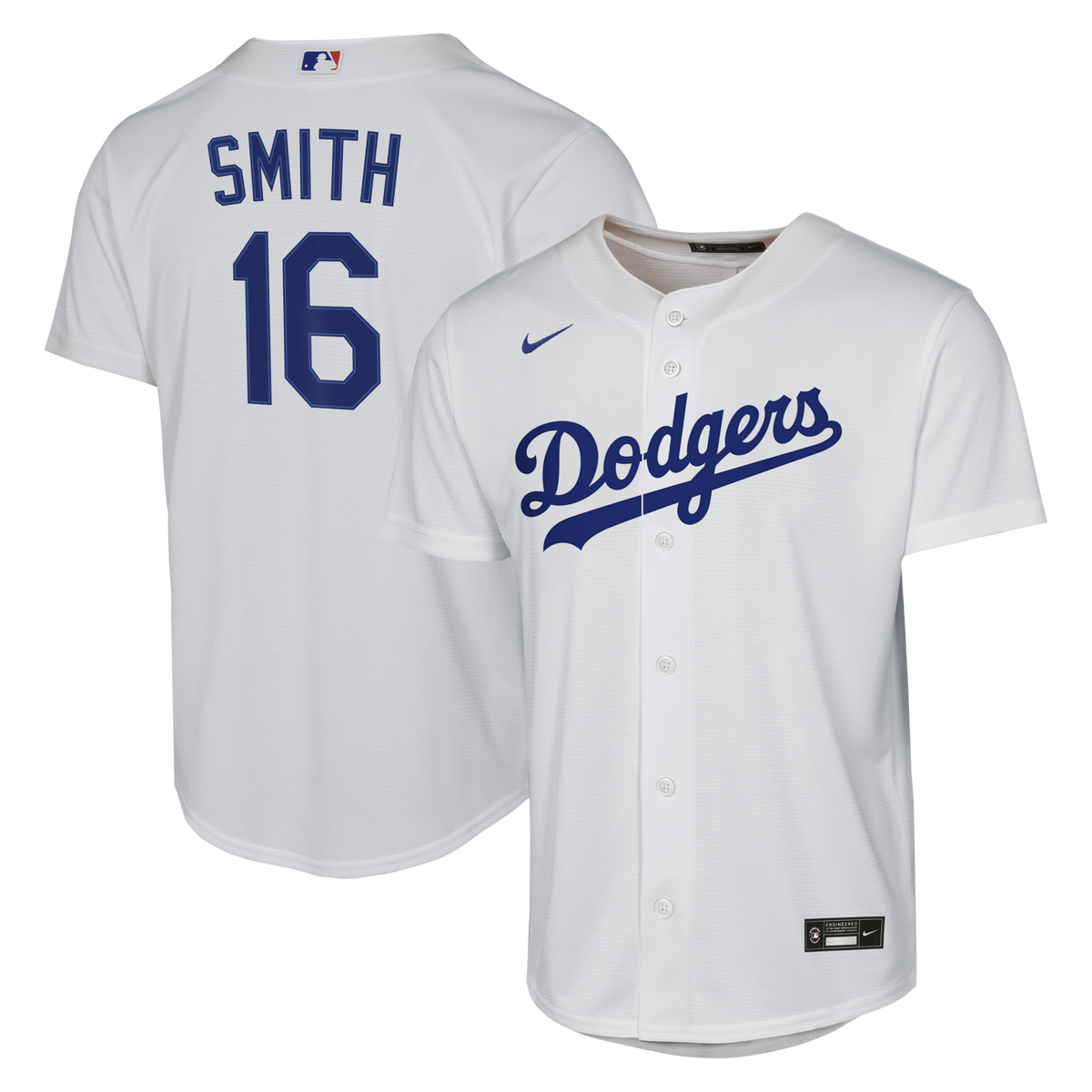 Male Los Angeles Dodgers Will Smith White Home Replica Baseball Jersey