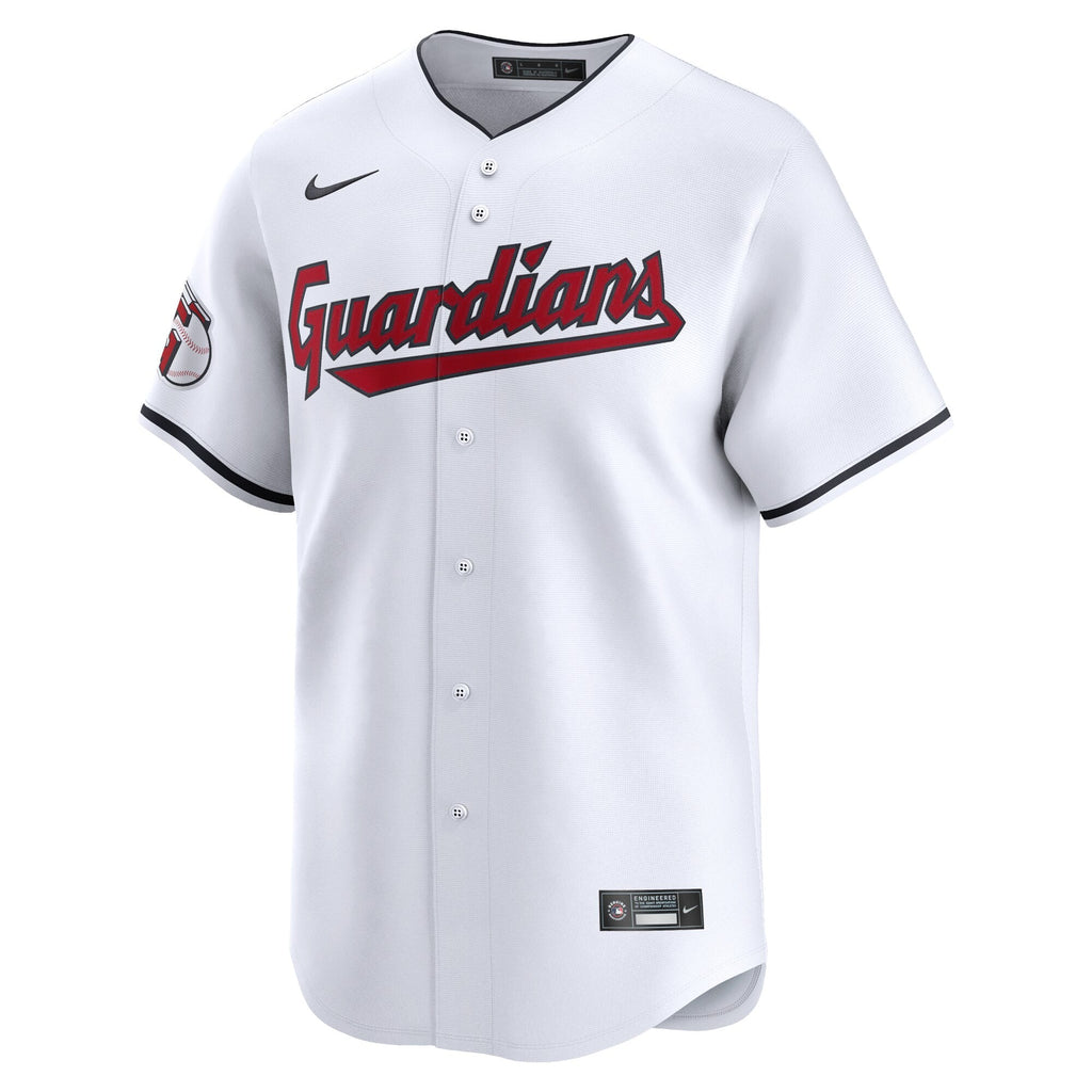 Cleveland Guardians Bo Naylor White Home Limited Player Baseball Jersey