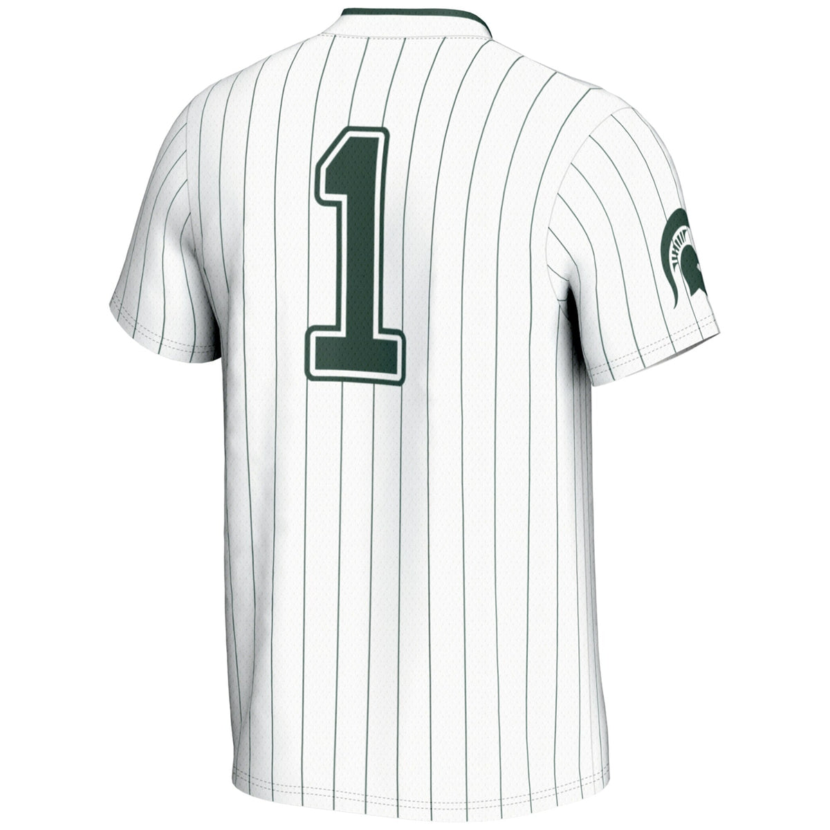 #1 Michigan State Spartans Lightweight Softball Jersey - White