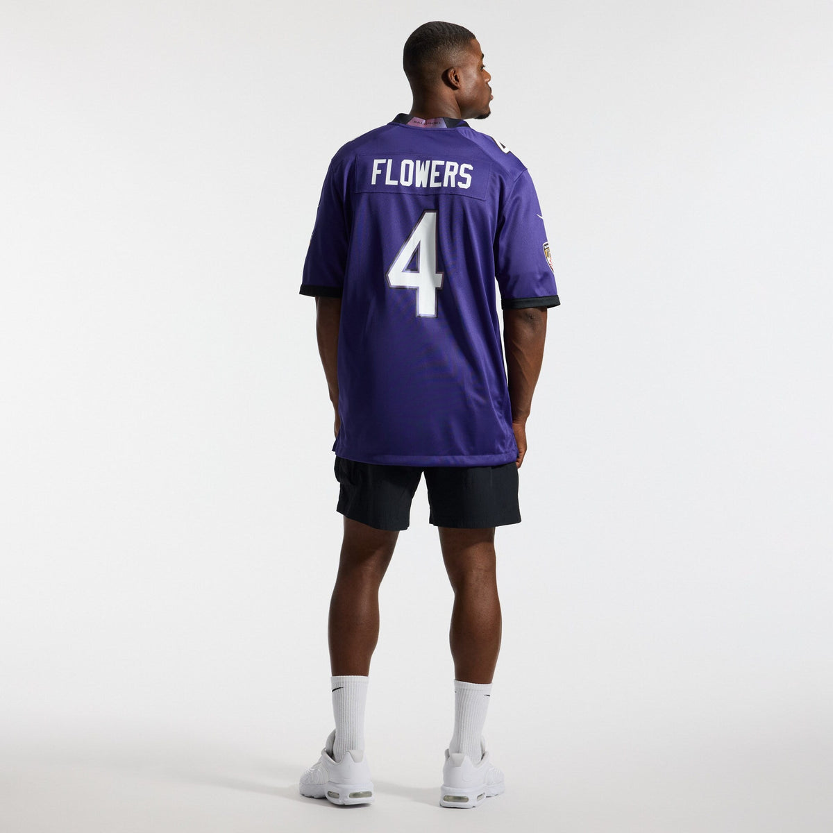 Baltimore Ravens Zay Flowers Purple Team Game Football Jersey