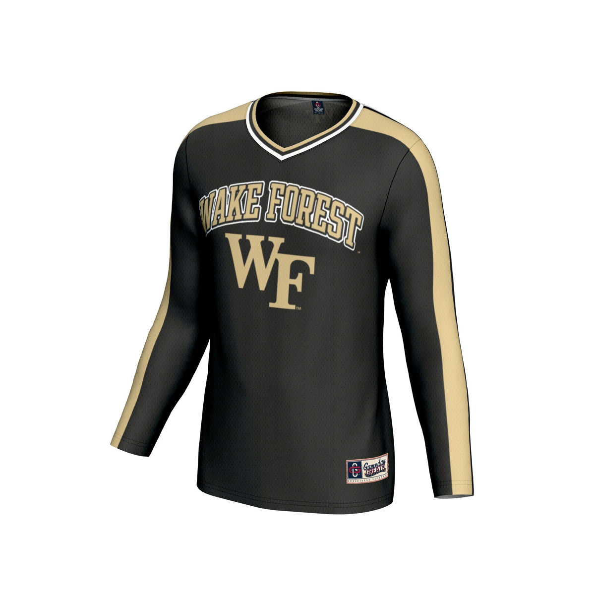 Wake Forest Demon Deacons #1 Lightweight Volleyball Fashion Jersey - Black