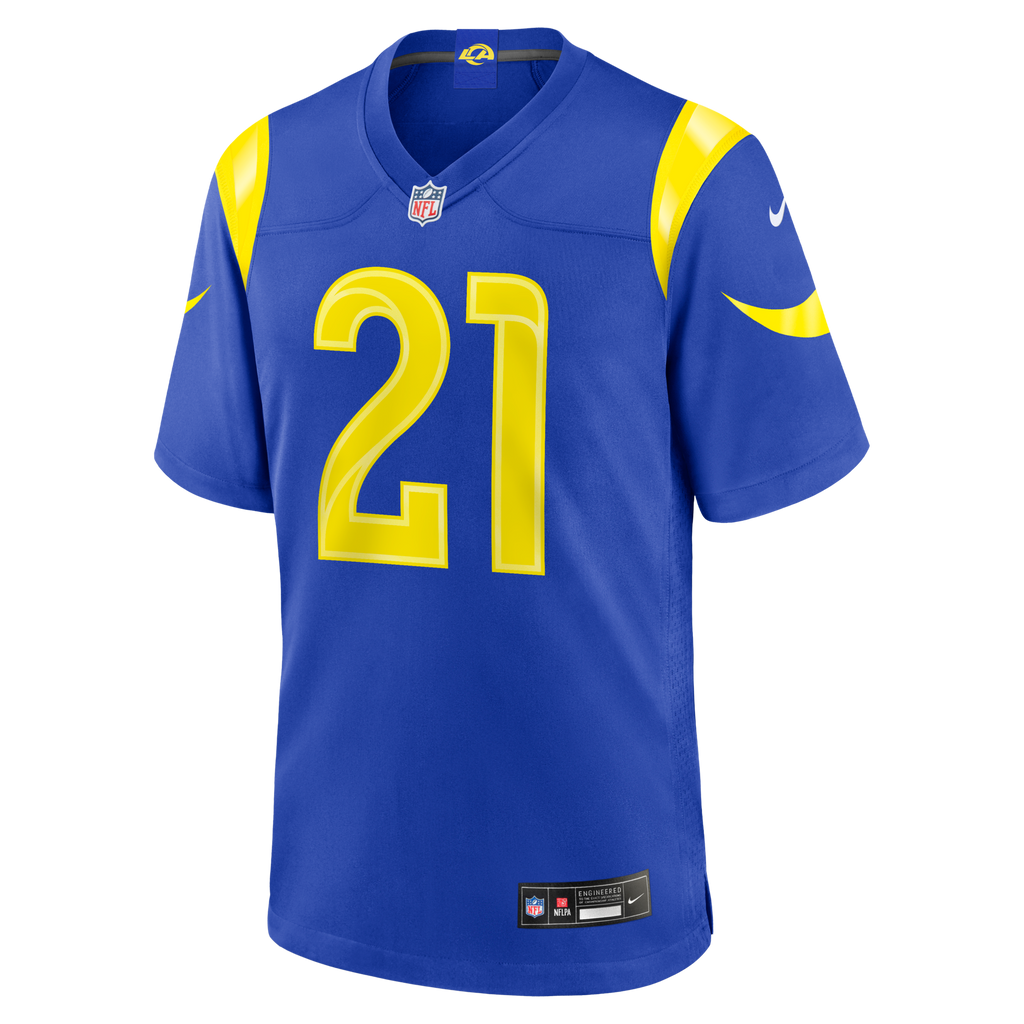 Los Angeles Rams Cam Lampkin Royal Team Game Football Jersey