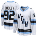 Utah Mammoth Logan Cooley White Away Breakaway Player Hockey Jersey