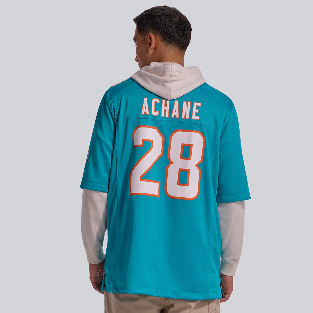 Miami Dolphins Devon Achane Aqua Player Game Football Jersey