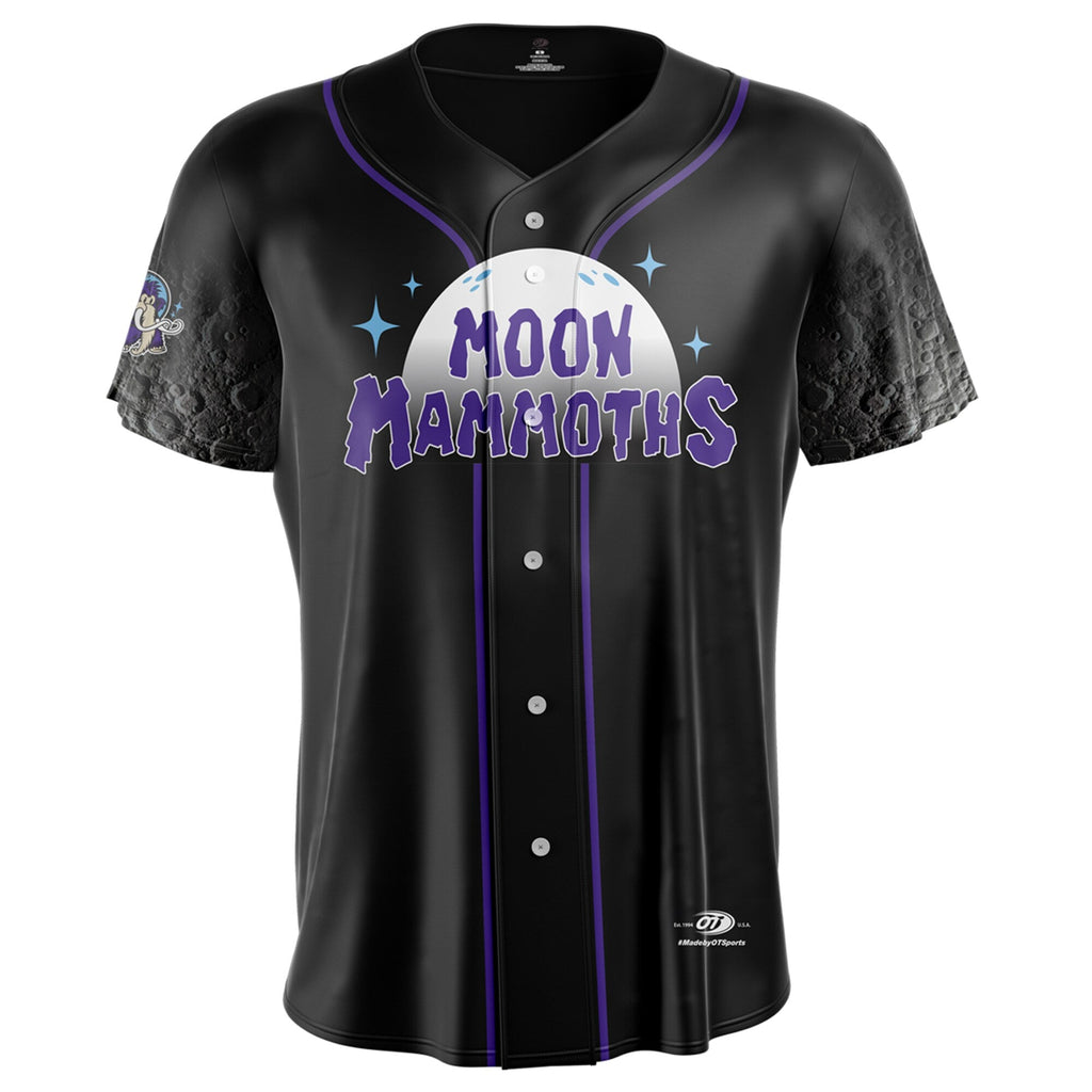 Erie SeaWolves Black Moon Mammoths Alternate Replica Baseball Jersey