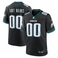 Philadelphia Eagles Black Alternate Custom Game Football Jersey