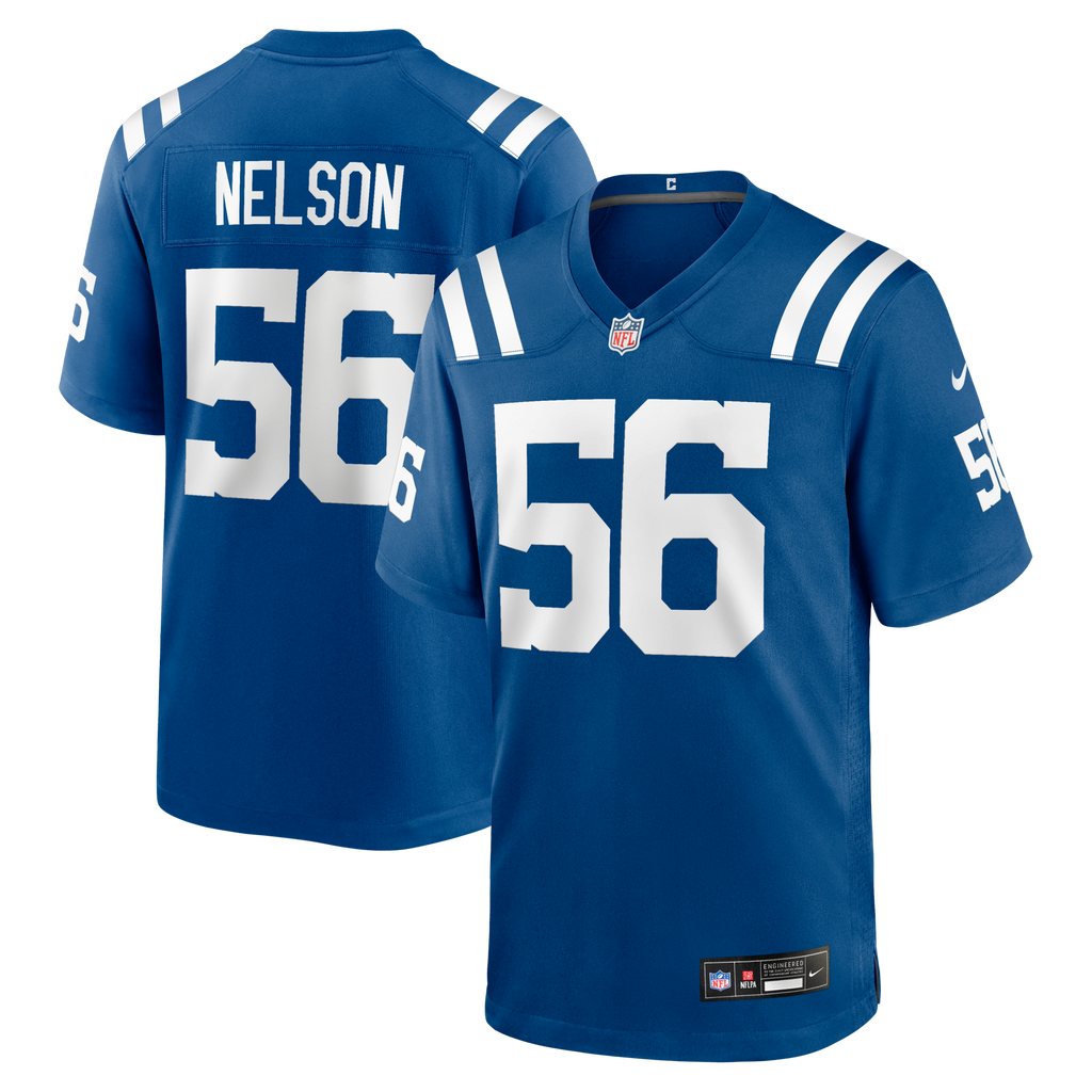 Indianapolis Colts Quenton Nelson Royal Player Game Football Jersey