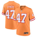 Tampa Bay Buccaneers John Lynch Orange Throwback Game Football Jersey