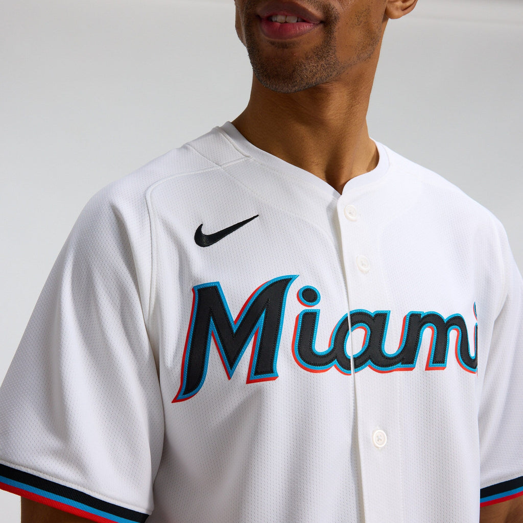 Miami Marlins White Home Limited Baseball Jersey