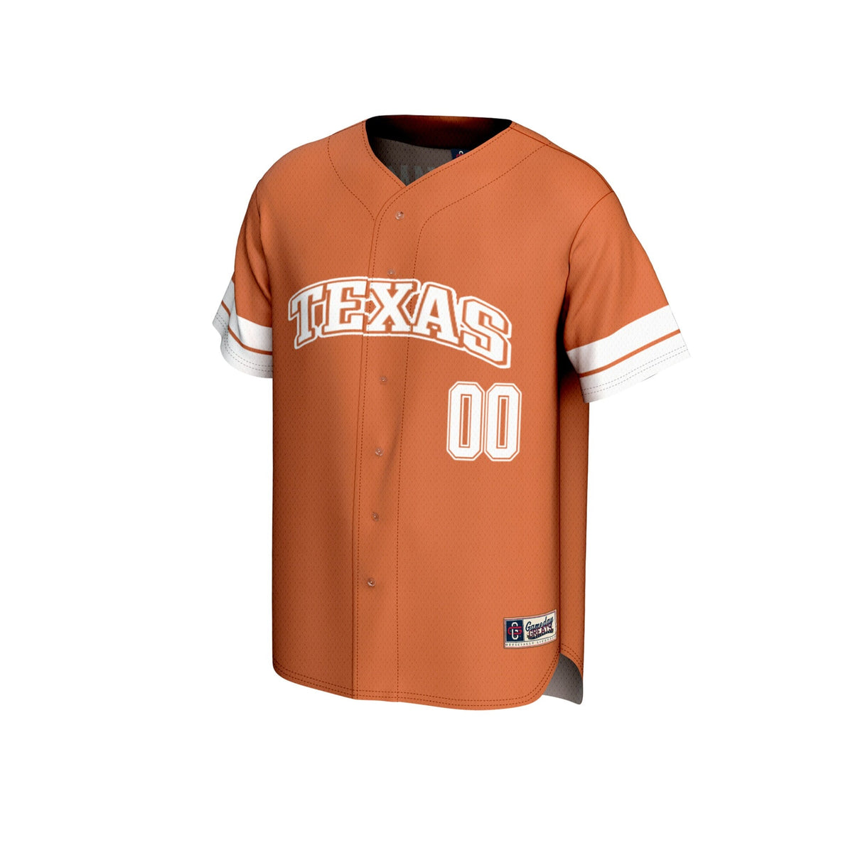 Texas Longhorns NIL Pick-A-Player Lightweight Collegiate Baseball Fashion Jersey - Texas Orange
