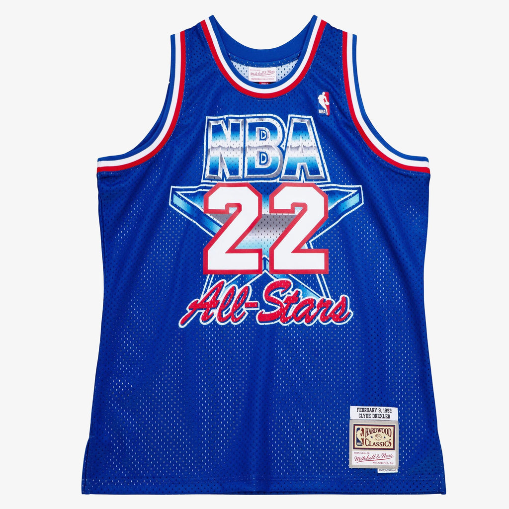 NBA Clyde Drexler 1992 All-Star West Jersey - Royal Blue