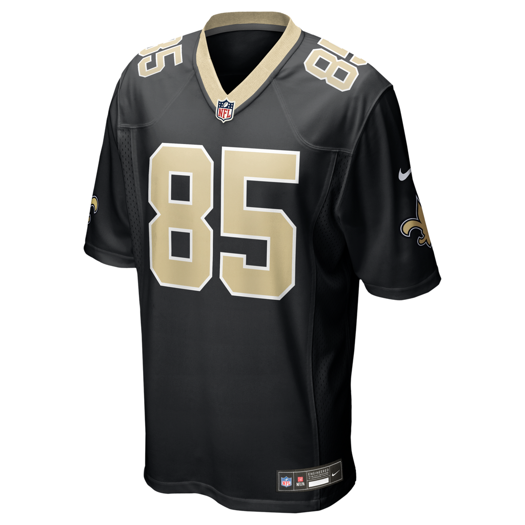 New Orleans Saints Jontre Kirklin Black Team Game Football Jersey