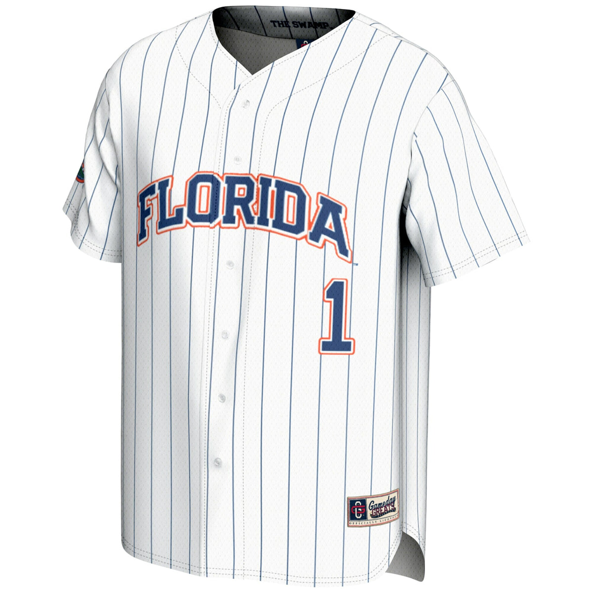 #1 White Florida Gators Lightweight Baseball Jersey