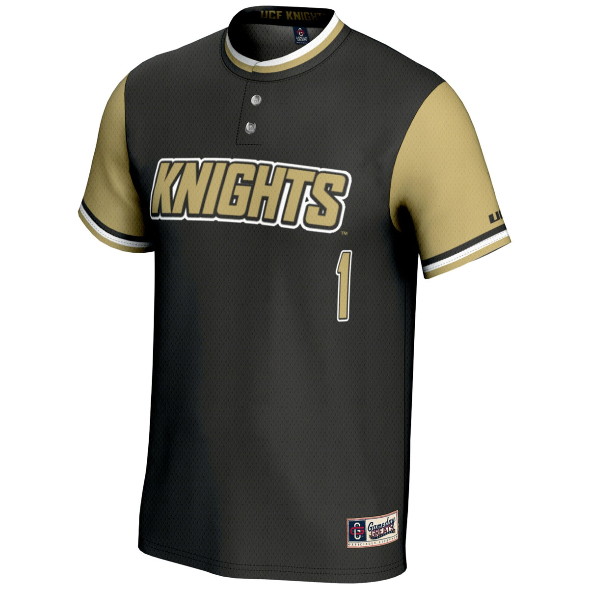 #1 UCF Knights Lightweight Softball Jersey - Black