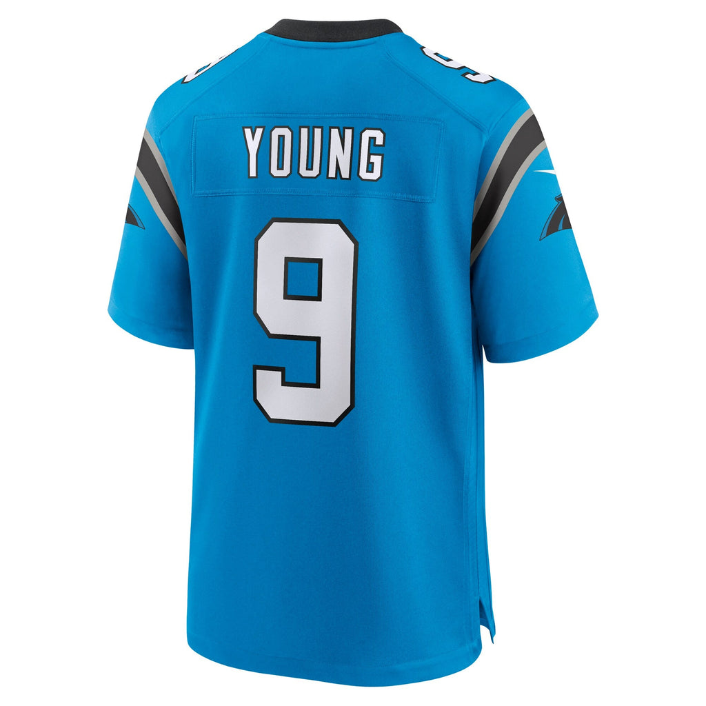 Carolina Panthers Bryce Young Blue Alternate Game Football Jersey