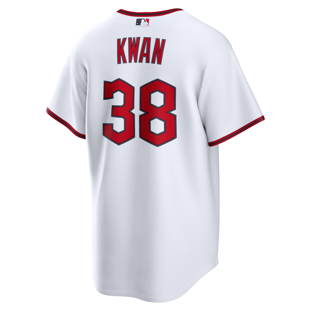 Cleveland Guardians Steven Kwan White Home Replica Baseball Jersey
