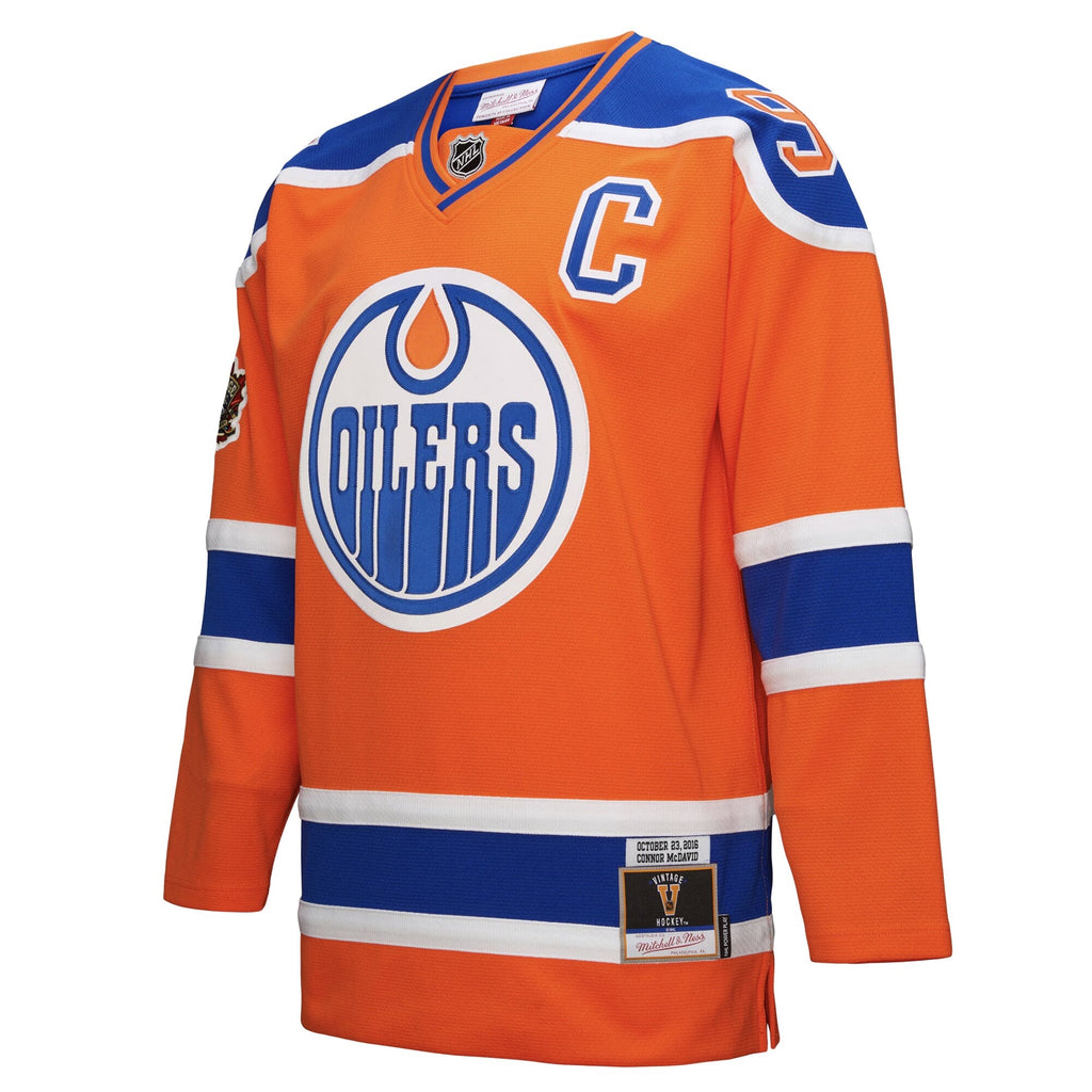 Edmonton Oilers Connor McDavid Orange Power Play Jersey